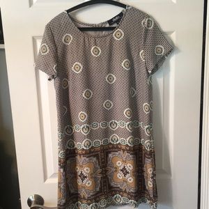 Lulus printed shift dress
